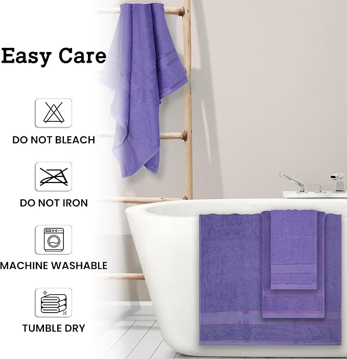 Casa Lino Bath Towel Set of 8 - Image 6