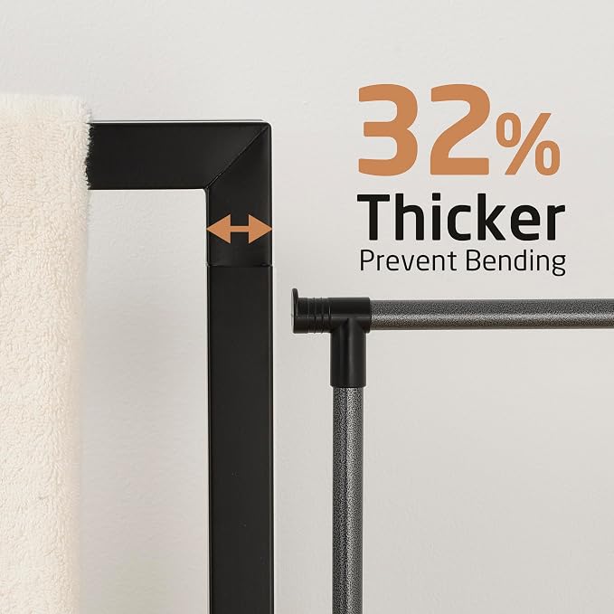 KES 42" H Bathroom Free Standing Towel Rack, Freestanding Floor Towel Rack - Image 3