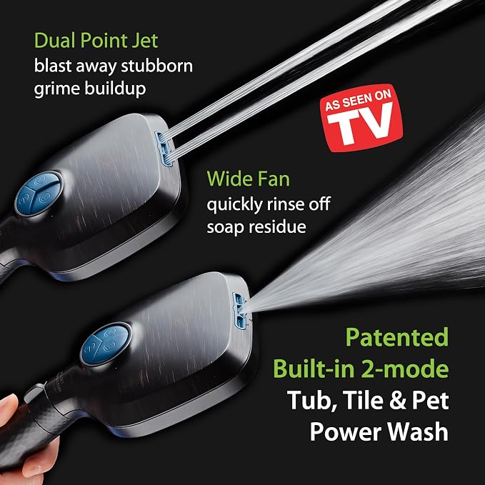 AquaCare 4X High Pressure 10 Spray Mode Filtered Showerhead - Image 3
