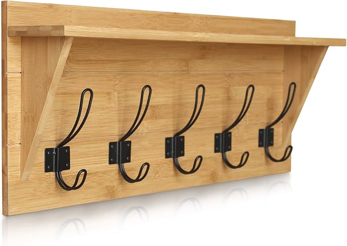 HBCY Creations Rustic Wall Mounted Coat Rack by HBCYCreations