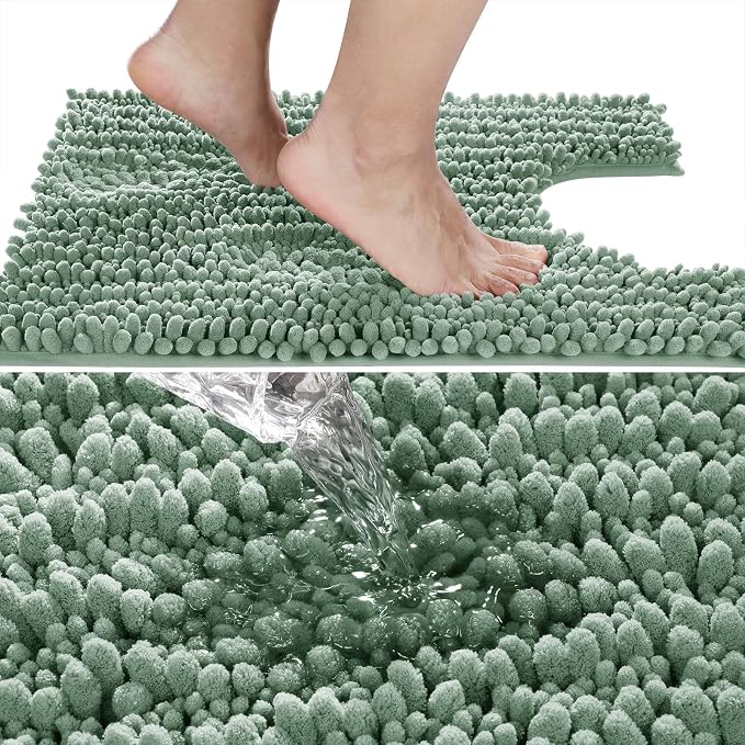Yimobra Toilet Rug U Shaped Washable 24x20 Inch - Image 3