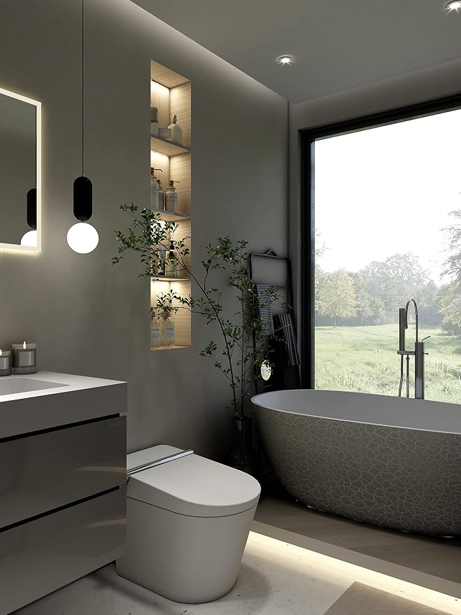 Alice 30 Inch Modern Grey Bathroom Vanity - Image 8