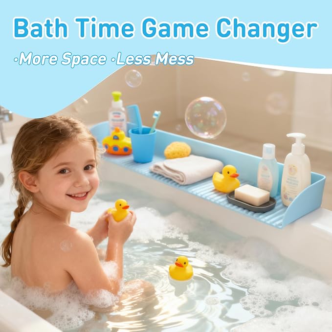 Roslim Splash Guard for Bathtub, Silicone Tub Water Splash Guard - Image 7