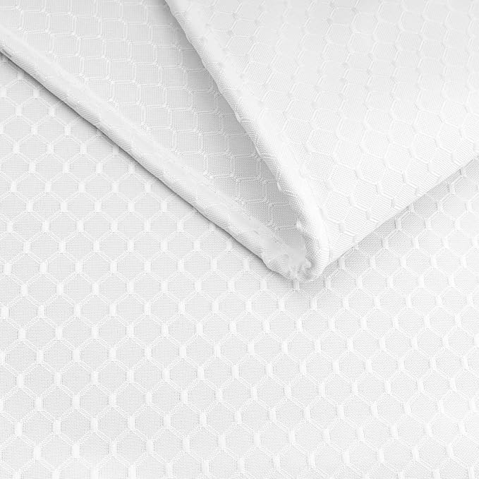 AooHome 36x72 Inch Shower Curtain, Stall Size Fabric Weave Waffle Bathroom - Image 6