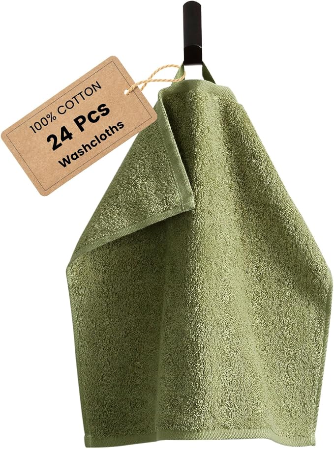 SEMAXE 100% Cotton Washcloths for Bathroom by SEMAXE