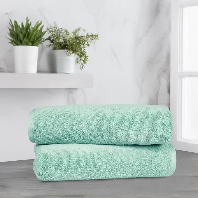Amazon Basics 100% Cotton Quick-Dry Lightweight Moisture Absorbing Bath Towel - Image 6