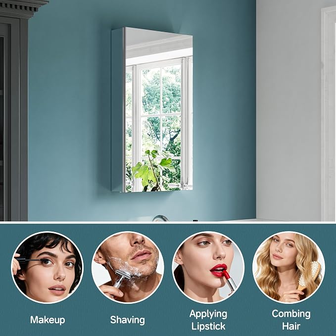 16"x30" Recessed Medicine Cabinet - Image 3