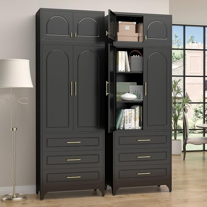 Kitchen Pantry Cabinet，90" Storage Cabinets by Steeloong