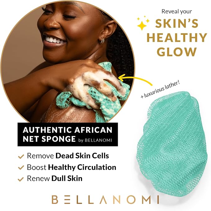 BELLANOMI African Exfoliating Net Sponge, Ethically sourced from Nigeria - Image 5