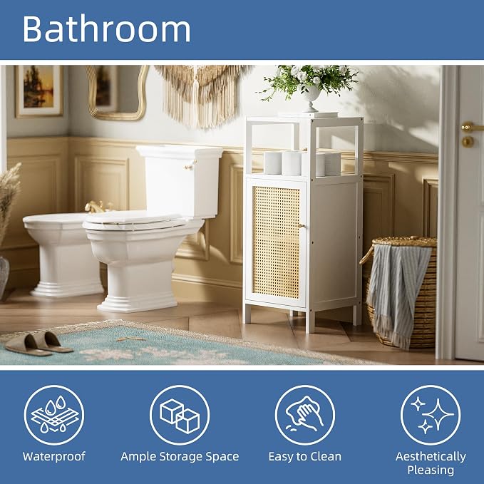 HITNET Bamboo Cabinet, Bathroom Storage Cabinet - Image 5