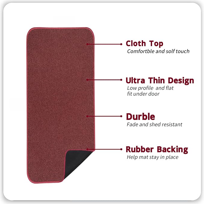 Christmas Bath Mat, Ultra Thin Bathroom Runner Rugs, Large Bath Mats - Image 2