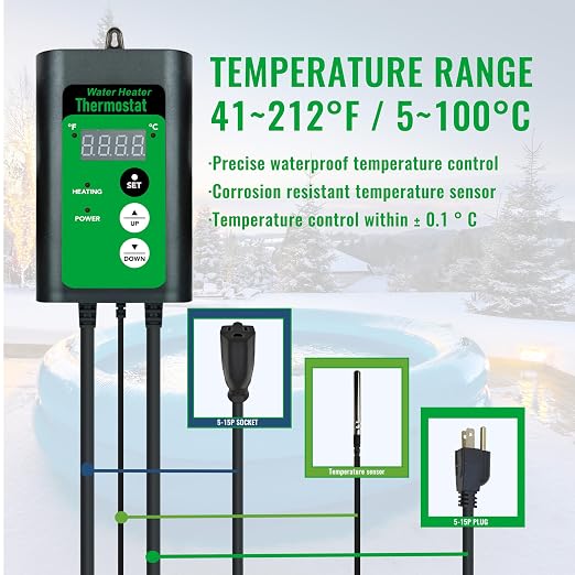 1800W Fully Submersible Water Heater - Image 3