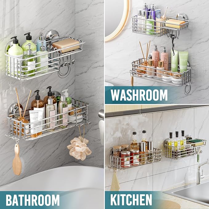 TAILI Shower Caddy Suction Cup 2 Pack - Image 6