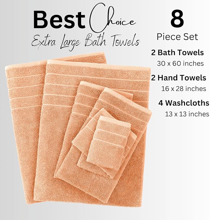 Casa Platino 100% Cotton Bathroom Towel Set - Image 4