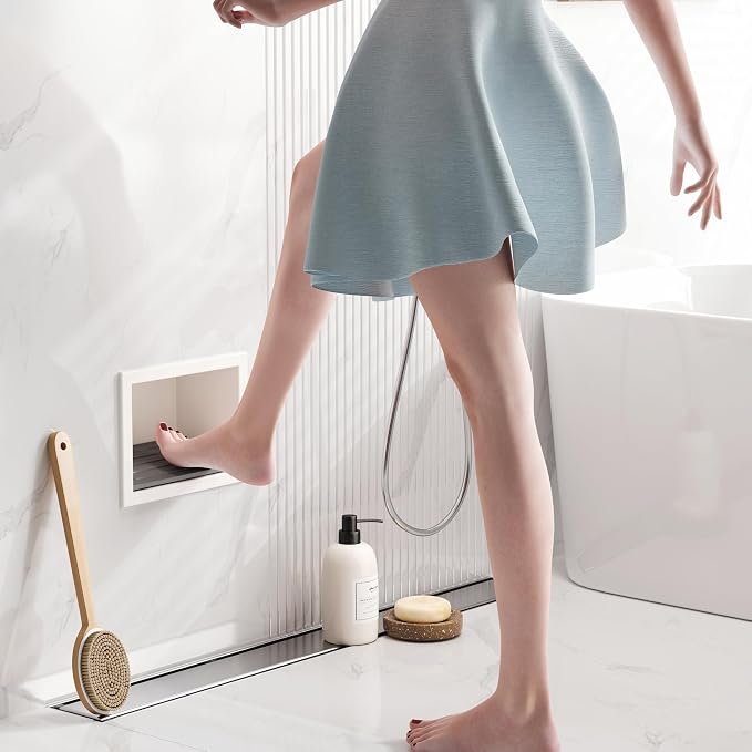 Shower Foot Rest for Shaving Legs, 304 Stainless Steel Footrest Niche - Image 2