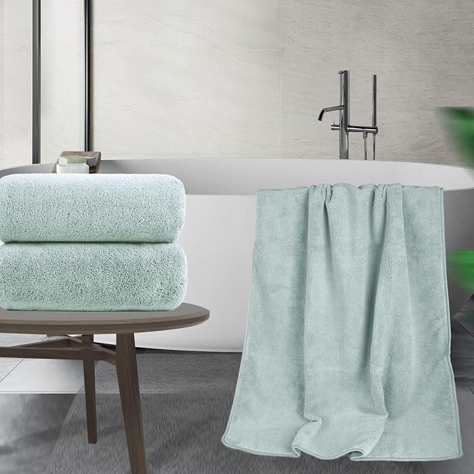 POLYTE Quick Dry Lint Free Microfiber Bath Sheet, 35 x 70 in - Image 5