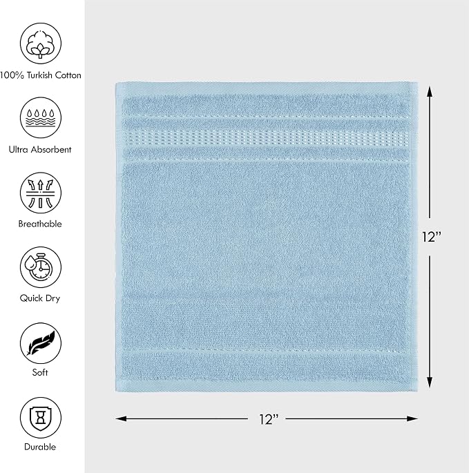 Melissa Linen, 100% Cotton Washcloths - Image 2