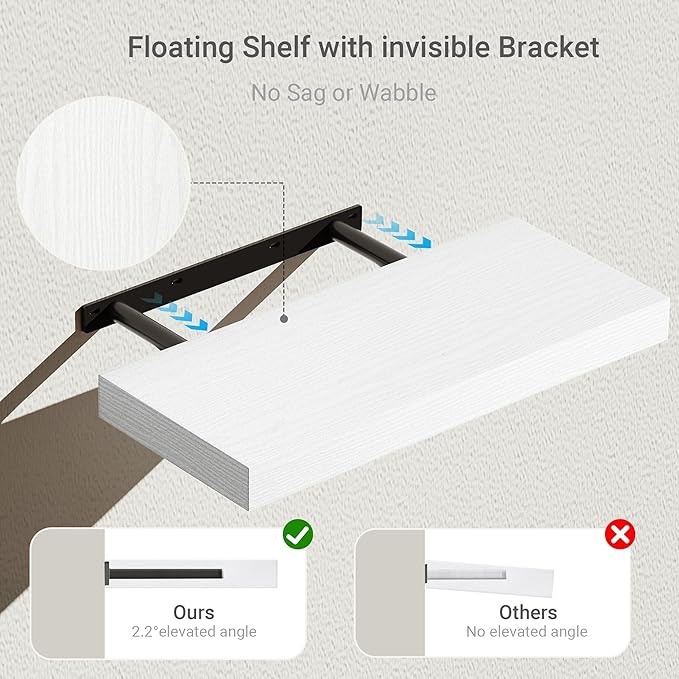 Vivelove 16 inch Floating Shelves - Image 4