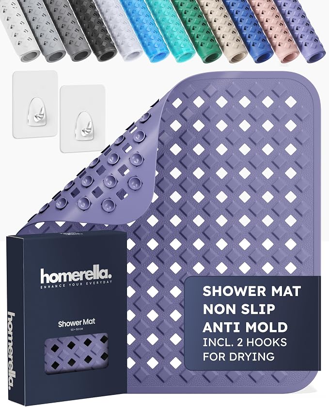 homerella® Shower Mat Non Slip Anti Mold, Non Slip Shower Mats by Homerella