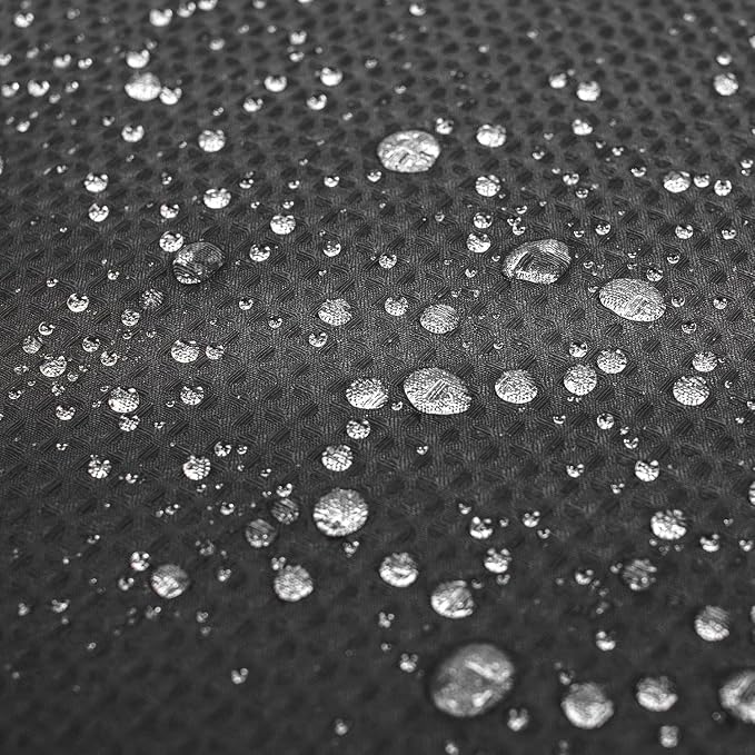 River Dream Heavyweight No Hooks Required Dotted Waffle Weave Shower Curtain - Image 7