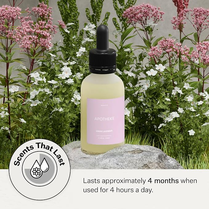 Apotheke Scent Tower Aromatherapy Diffuser Fragrance Refill, Hinoki Lavender - Image 4