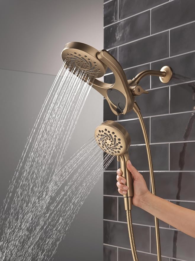 Delta 5-Setting HydroRain 2-in-1 Dual Shower Head - Image 7