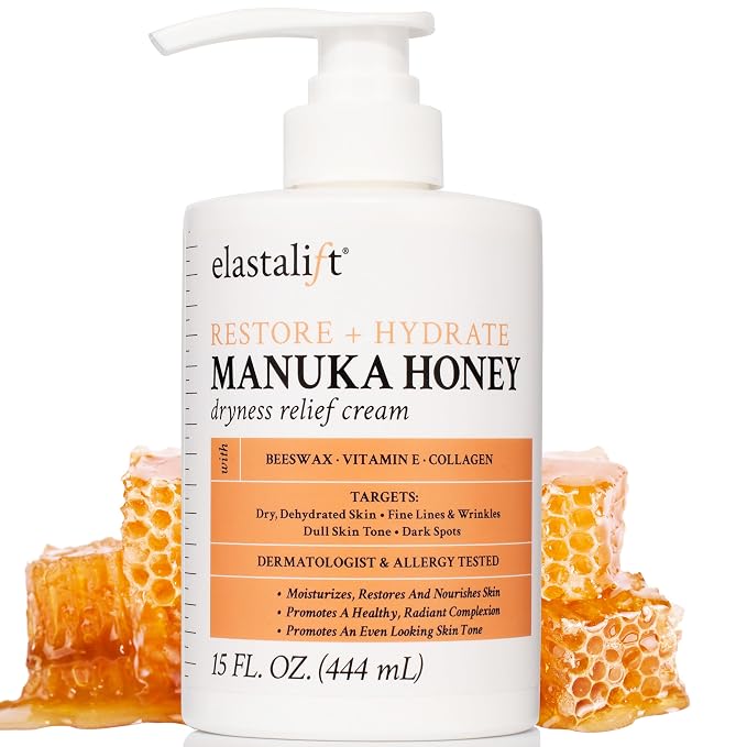 Elastalift Manuka Honey Cream Face Moisturizer & Body Butter Lotion by Elastalift