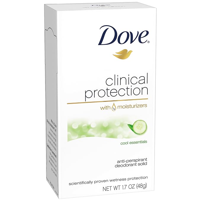 Dove Clinical Protection Antiperspirant Deodorant, Cool Essentials 1.7 Ounce by Dove