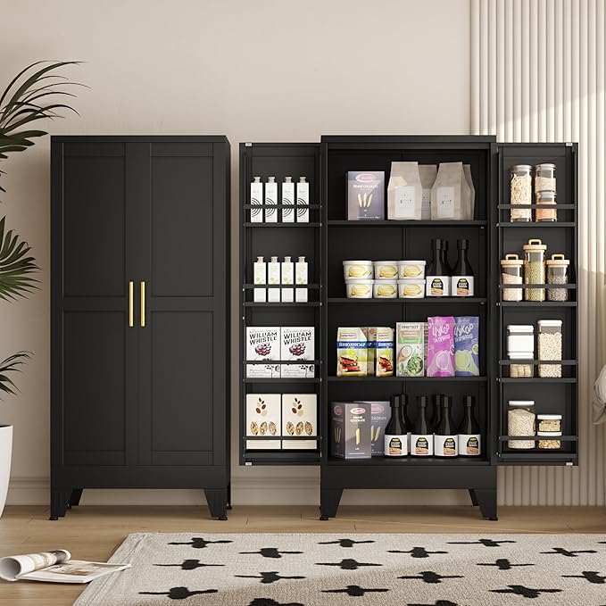 Metal Kitchen Pantry Cabinet, Storage Cabinets - Image 6