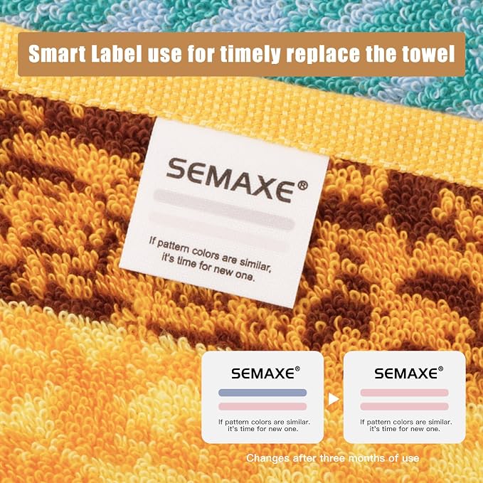 SEMAXE 18-Pack Bath Towel Set Include 6 Bath Towels, 6 Hand Towels, 6 Wash - Image 5