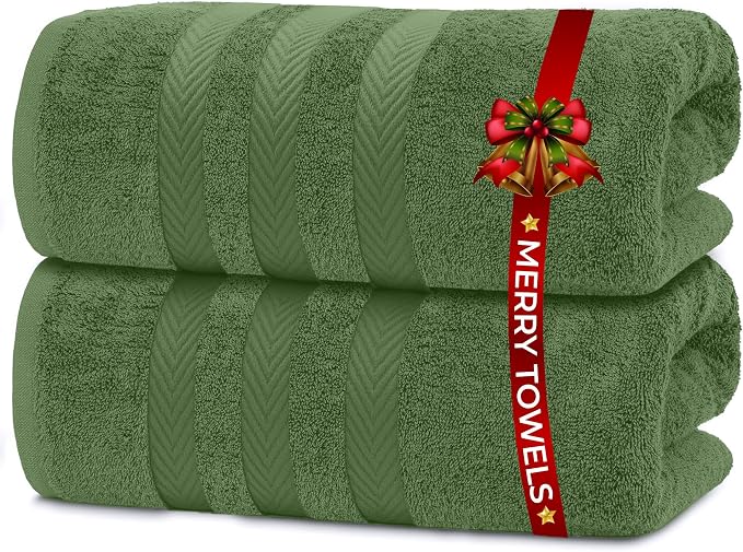 RIVERSIDE Pack of 2 Extra Large Bath Sheets 35 x 70 Inches by RIVERSIDE