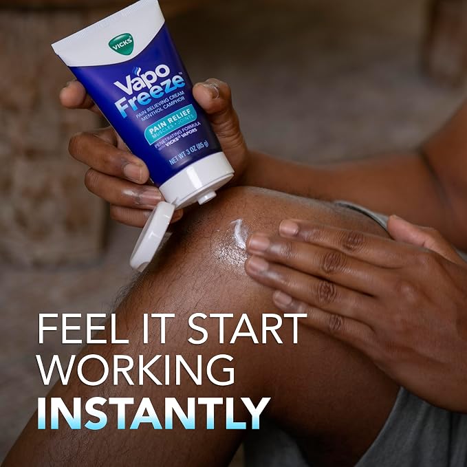 Vicks VapoFreeze Menthol Pain Relieving Cream 3oz, - Image 7