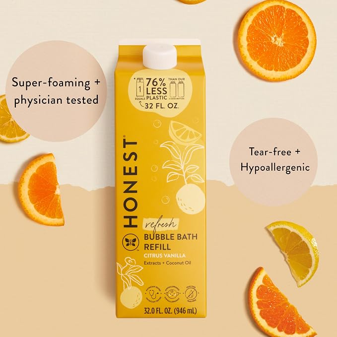 The Honest Company Foaming Bubble Bath Refill Carton Gentle - Image 2