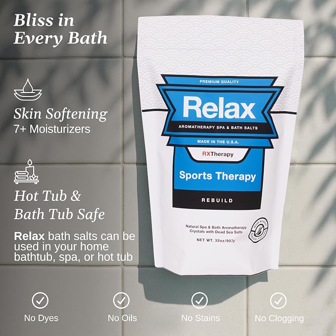 Relax Spa & Bath, Epsom & Dead Sea Salts, Aromatherapy Bath Salts - Image 3