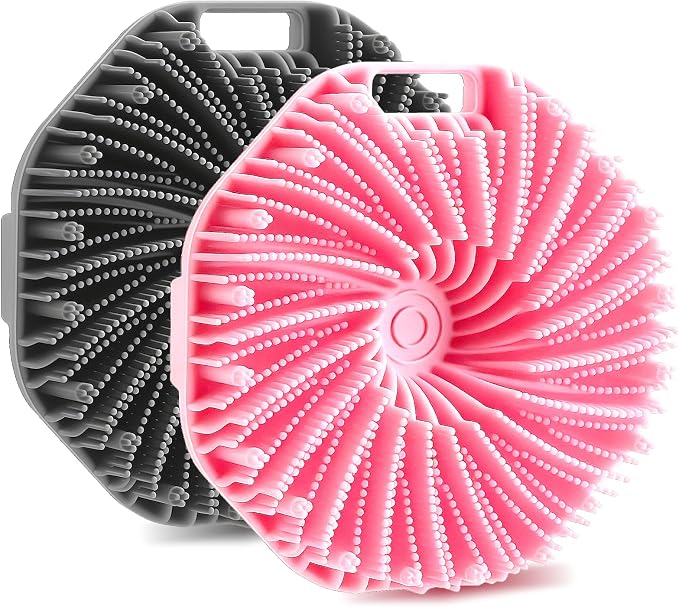 2Pcs Silicone Body Scrubber, Food-Grade Scrubbies by Unknown