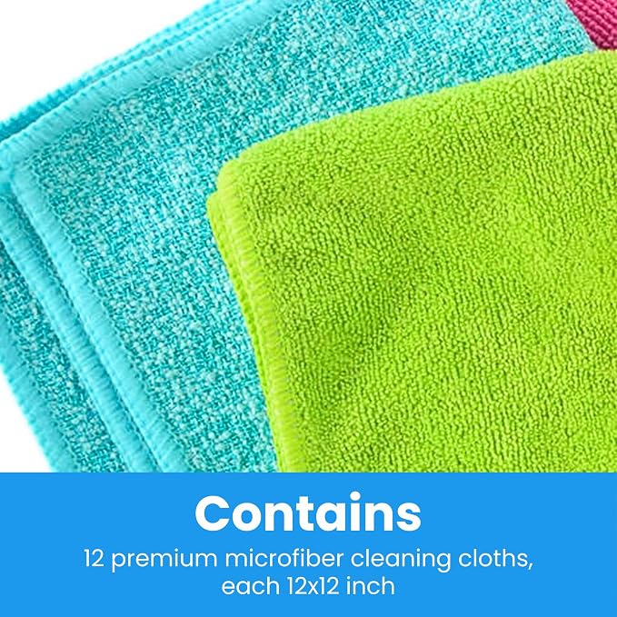 Microfiber Cleaning Cloth 12 Pack - Image 4