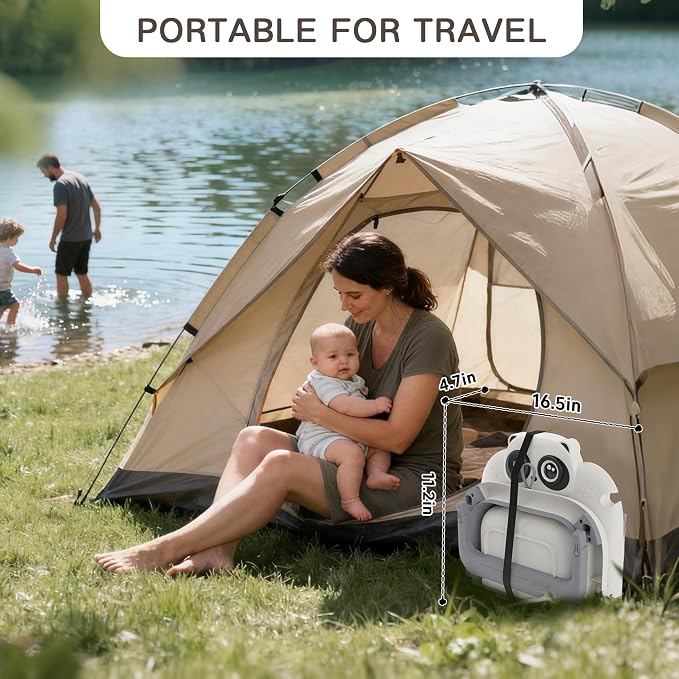Collapsible Baby Bathtub for Newborn to Toddler, Portable Baby Bath Tub for - Image 5