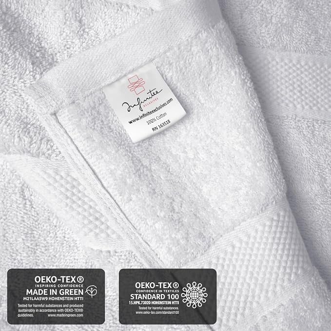 Infinitee Xclusives – Luxury Bath Sheets Towels – 1 Pack 600 GSM – 100% Ring - Image 5