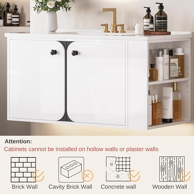 IRONCK 30 Inch Bathroom Vanity - Image 4