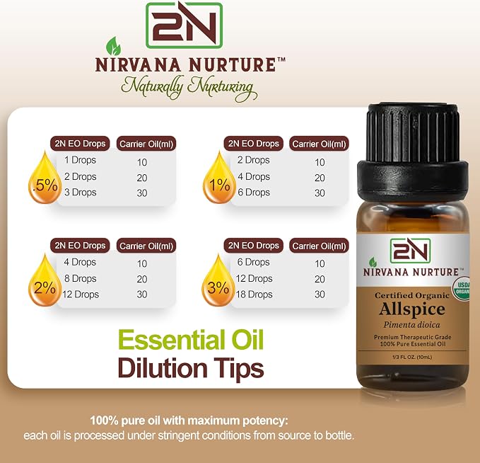Allspice Essential Oil USDA Certified Organic, 100% Pure Natural Premium Grade - Image 7