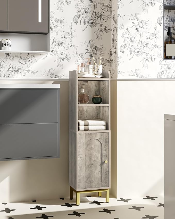 Bathroom Storage Cabinet, Small Corner Floor Cabinet - Image 3