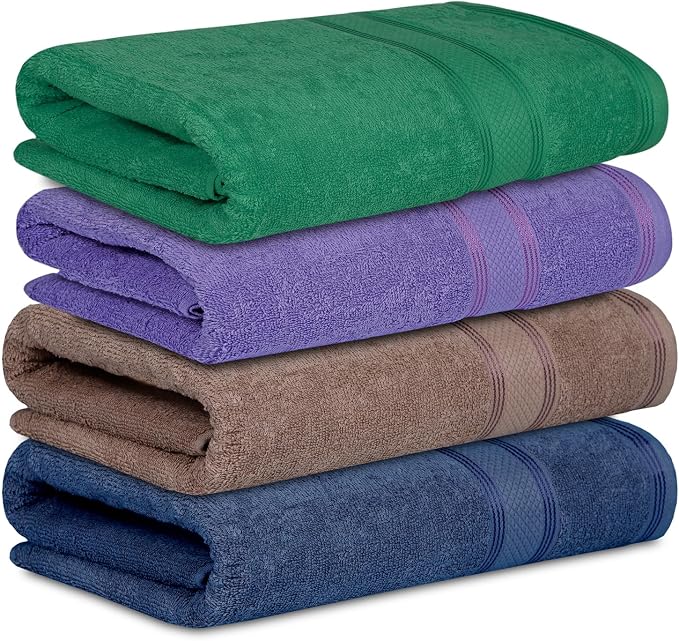 Casa Lino Multicolor II Bath Towels Set of 4 - Image 2
