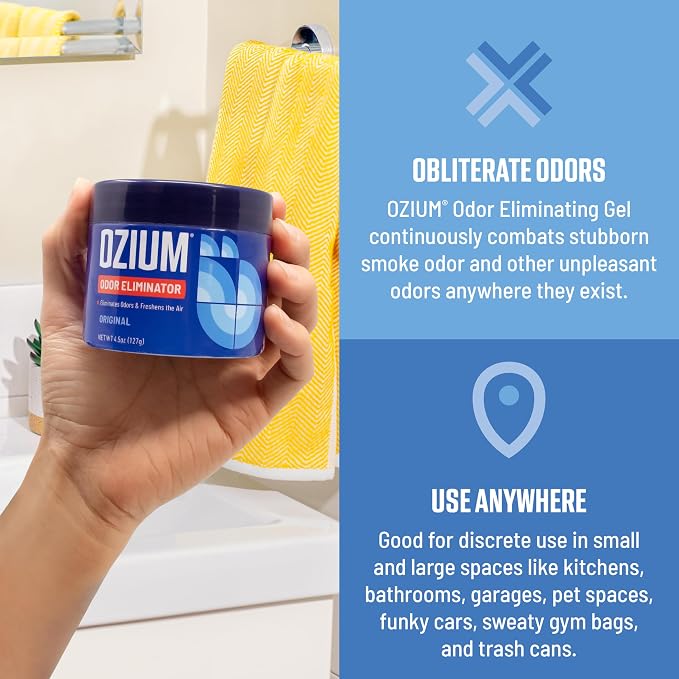 Ozium 4.5 Oz. Odor Eliminating Gel - Image 3