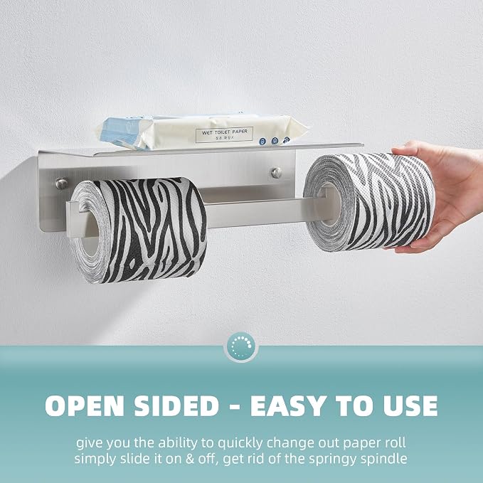 Angle Simple Bathroom Toilet Paper Holder, SUS 304 Stainless Steel Toilet - Image 4