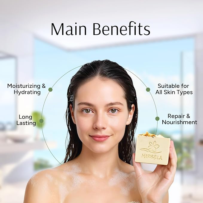 Marbela Cosmetics Wild Jasmine Handmade Soap Bar - Image 4
