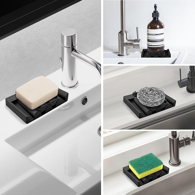 Soap Dish for Shower, Bathroom & Kitchen – Non-Slip, Self-Draining Design to - Image 5