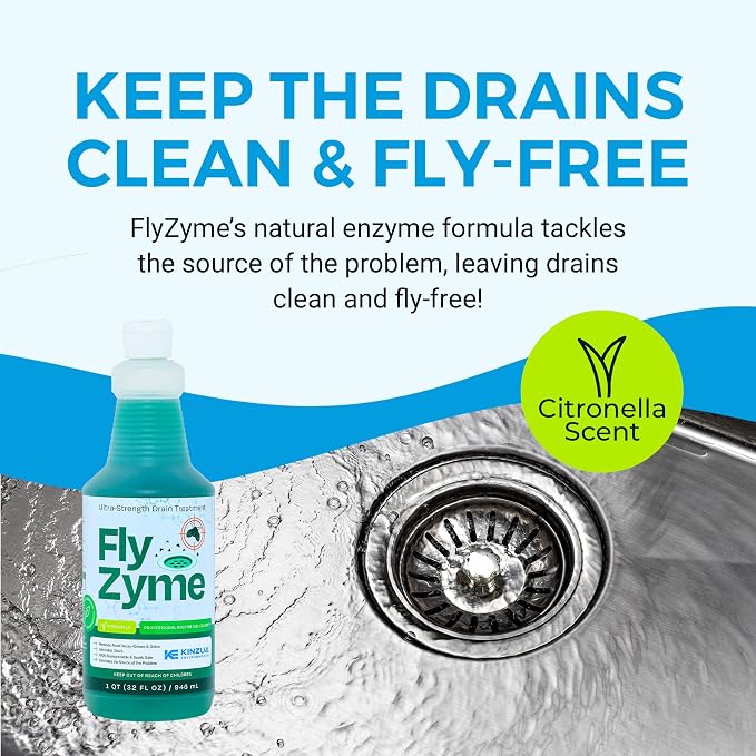 Kinzua Environmental Fly-Zyme, Highly Concentrated Enzyme Drain Cleaner - Image 2
