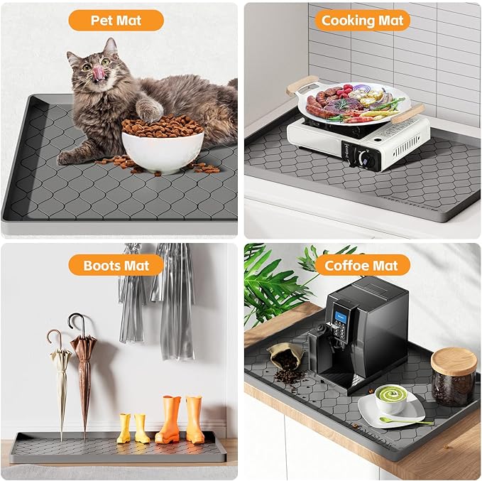 Silicone Under Sink Mat 37" x 19", kitchen Essentials and Gadgets, Shelf liner - Image 5
