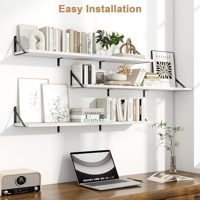Fun Memories Extra Long Floating Wall Shelves, 48 x 8 Inches - Image 2