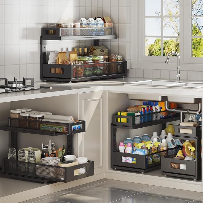2 Pack 21.3IN-Depth Under Sink Organizer - Image 8